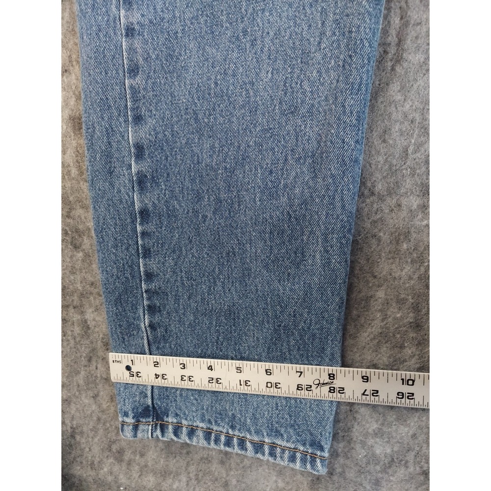 Levis 505 Jeans Mens 34x32‎ Blue Straight Leg medium Wash Cotton Red  Tab - Picture 3 of 9